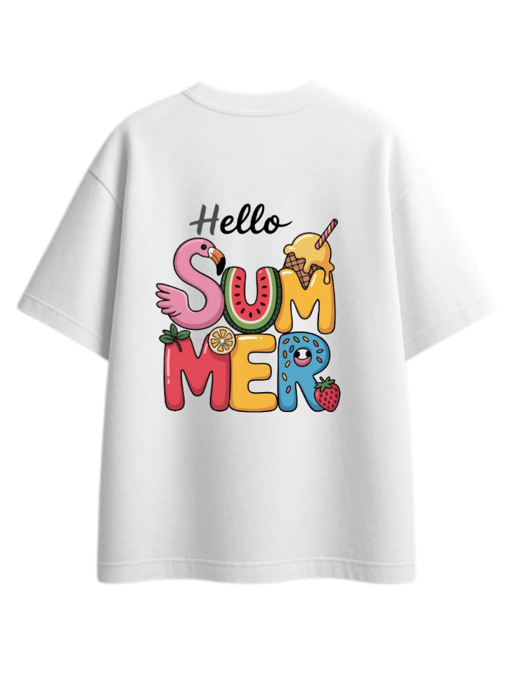 Summer Vibes t- shirt White Back 9