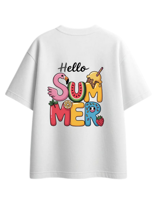 Summer Vibes t- shirt White Back 9