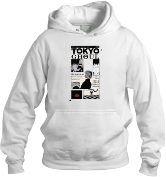 okyo Ghoul One Size hoodie White 9