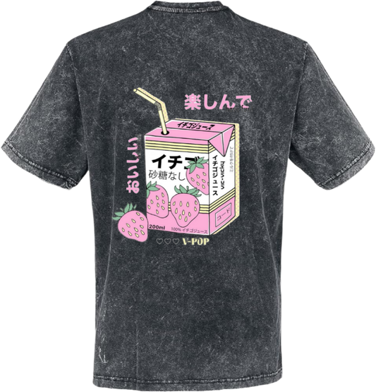 Kawaii t- shirt One Size Washed Back 9