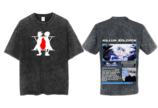 Hunter × Hunter t- shirt One Size Washed Back 9