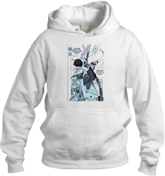Captain Tsubasa Over Size hoodie White 9