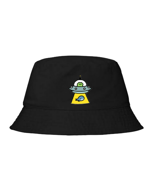 Frog Bucket hat Fishman hat cap Black 9