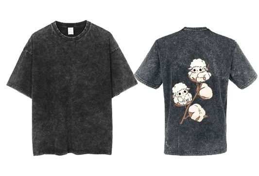 Cotton Sheep t- shirt One Size Washed Back 9