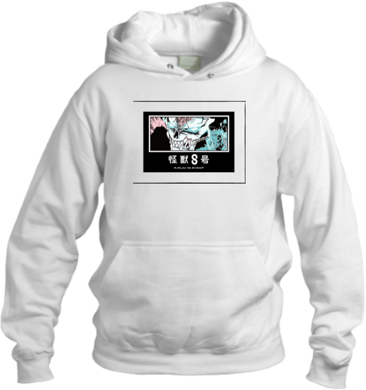 Kaiju No. 8 Over Size hoodie White 9