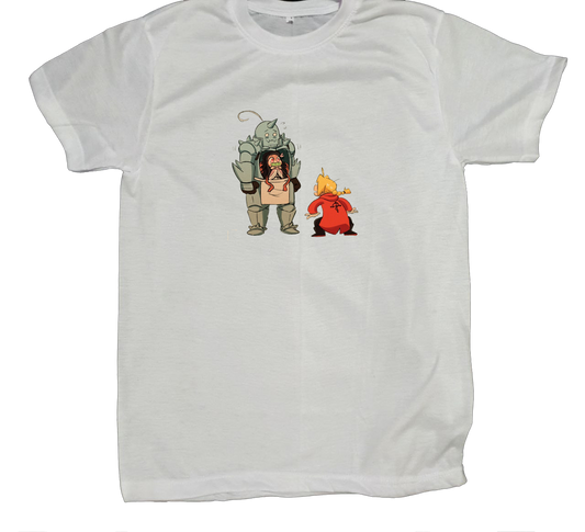 full metal alchamest t- shirt fat White 9