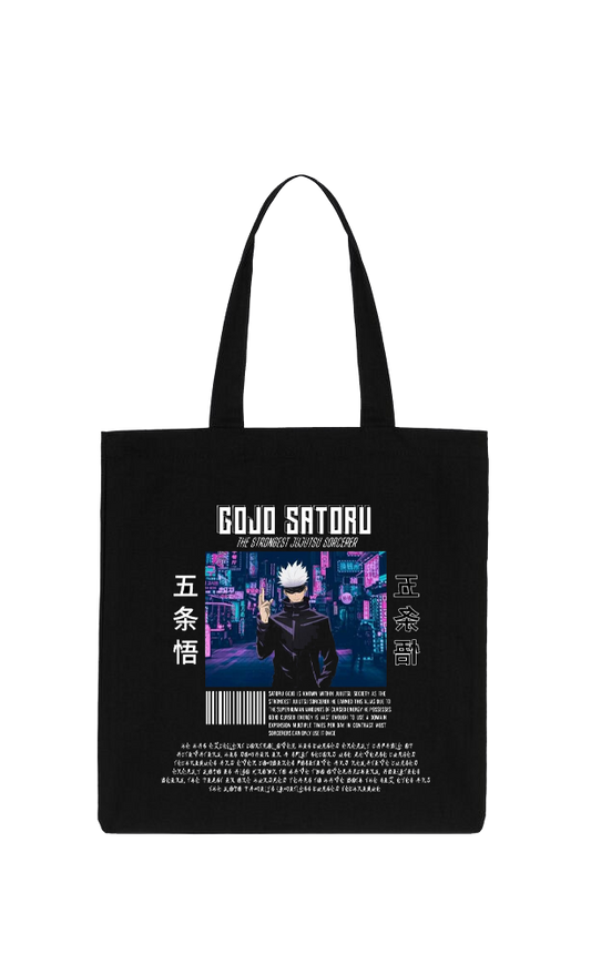 jujutsu kaisen GOJO  tote bag Black 9