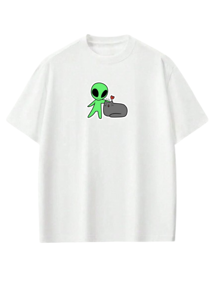aliens One Size t- shirt White 9