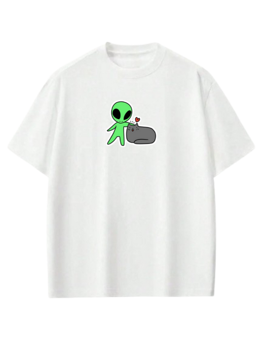 aliens One Size t- shirt White 9