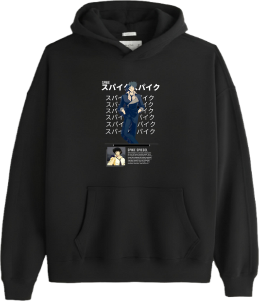 Cowboy Bebop Over Size hoodie Black 9