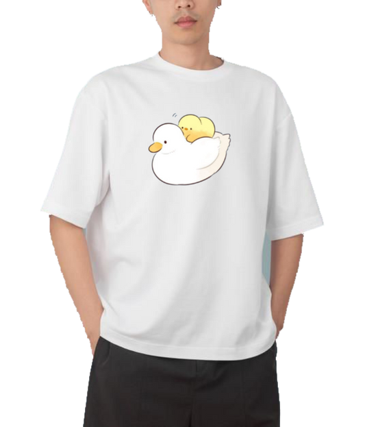 duck One Size t- shirt  White 9