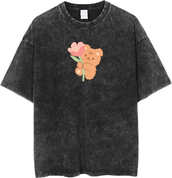 bear t- shirt Washed 9
