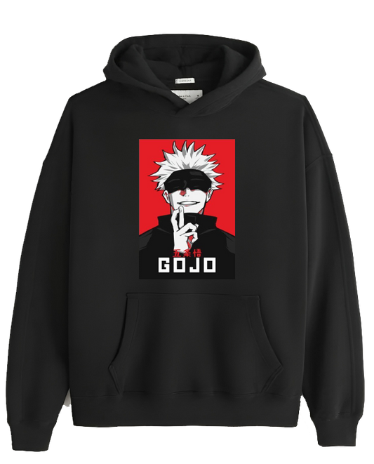 jujutsu kaisen GOJO Oversize  Hoodie Black 9