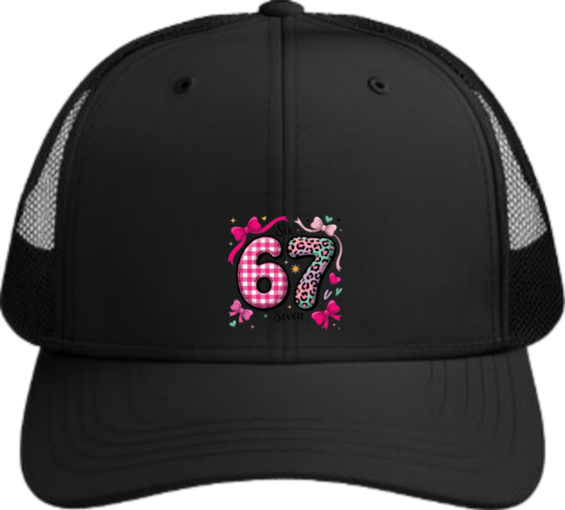 67 designs Baseball cap Black 9
