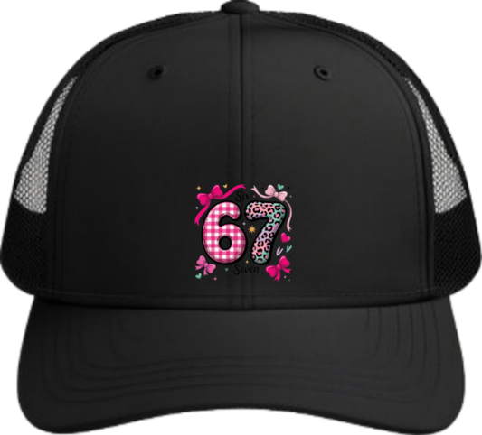 67 designs Baseball cap Black 9