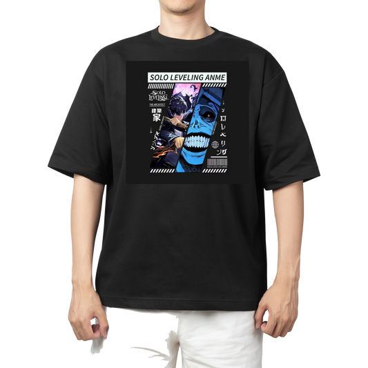 Solo Leveling t- shirt One Size Black 9
