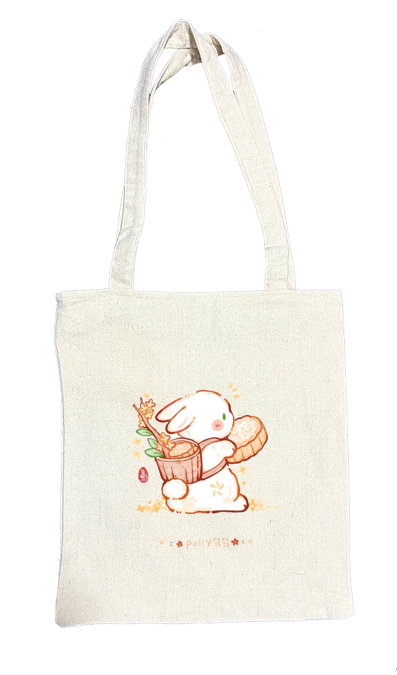 bunny tote bag White 9