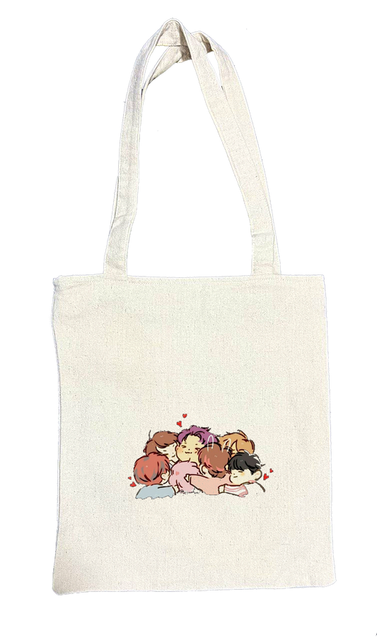 BTS tote bag beige 9