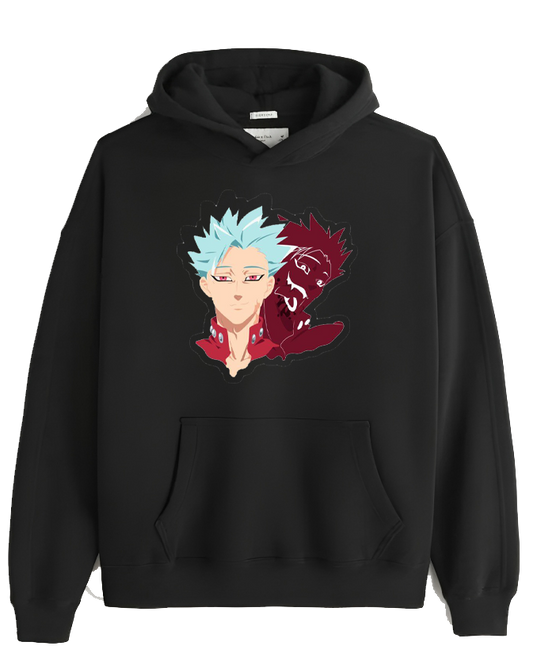 Anime Nanatsu no taizai seven deadly sins Oversize Hoodie Black 9