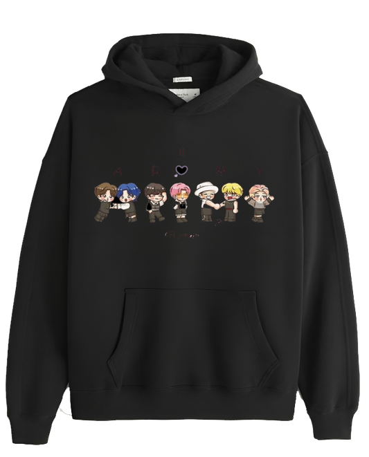 Black pink One Size hoodie Black 9