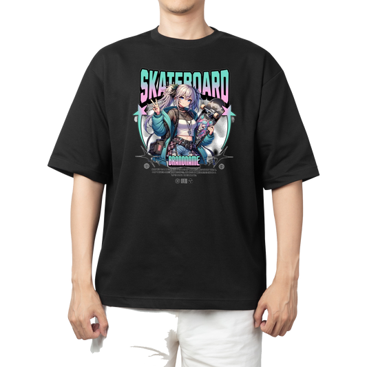 RANDOM ANIME GIRL  t- shirt Black 10