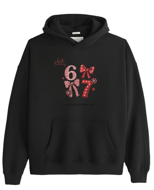 designs 67 Oversize Hoodie Black  9