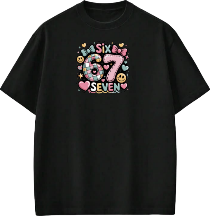 67 designs One Size t- shirt Black 9