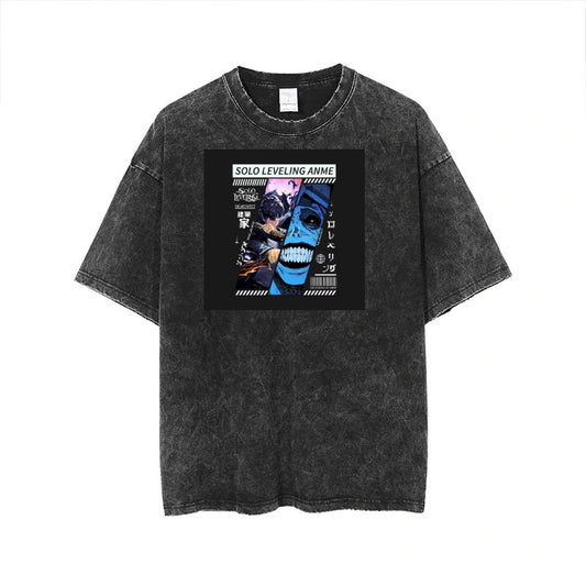 Solo Leveling t- shirt One Size Washed 9