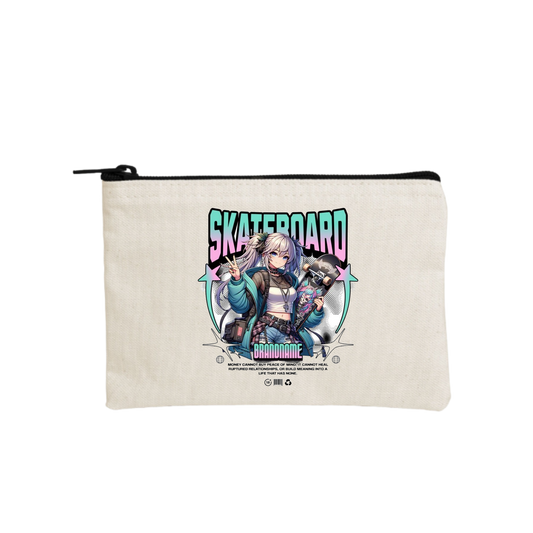 RANDOM ANIME GIRL wallet pencil case Beige 16