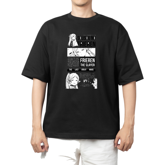 Frieren Beyond Journey's End t- shirt One Size Black 9