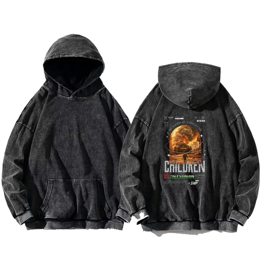 CHILDREN oversize hoodie Washed back 112