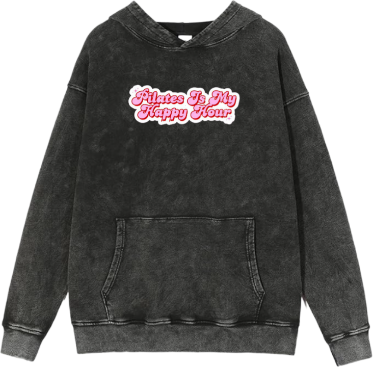 workout gym pilates Oversize Hoodie Washed 9