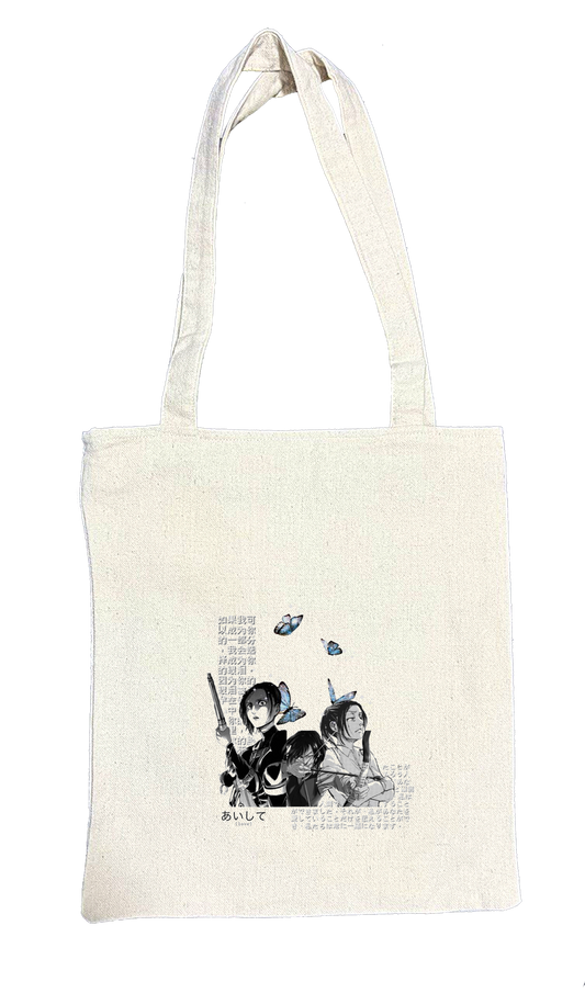 Anime Attack on titan shingeki no kyojin Aot biege tote bag 8