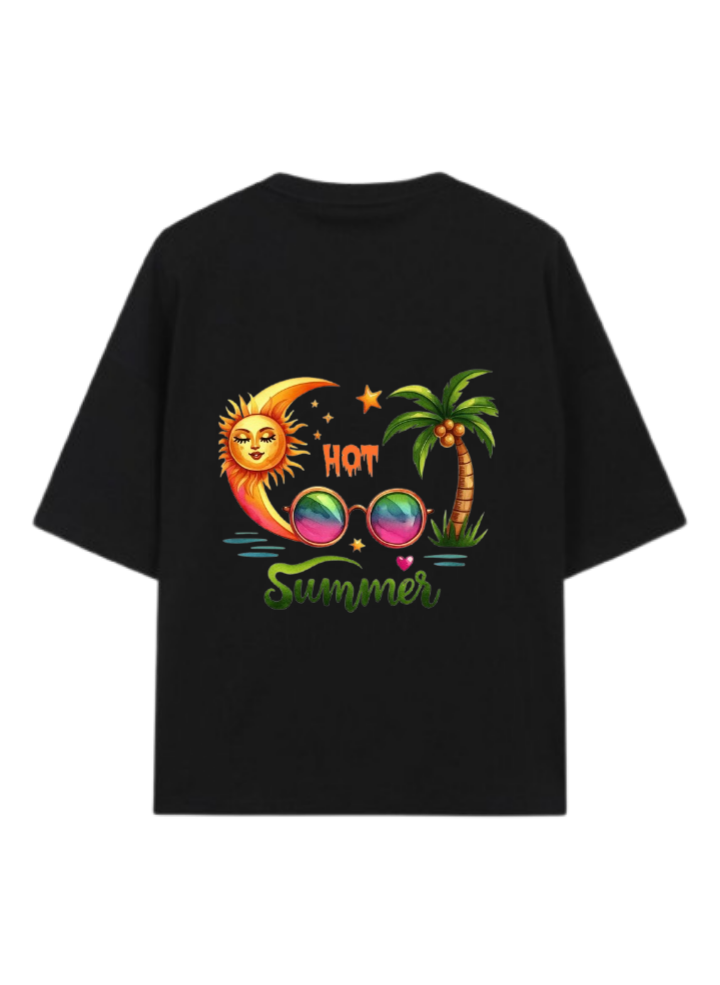 Summer Vibes t- shirt Black Back 9