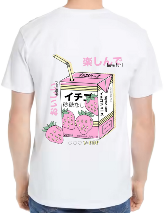 V-POP t- shirt One Size White back 9