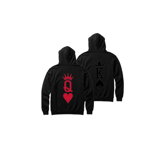 VaIentine coupIe Oversize Hoodie Cables Black Back 10