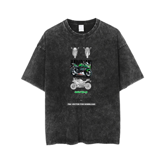 MOTOR CYCLE t- shirt One Size Washed 9