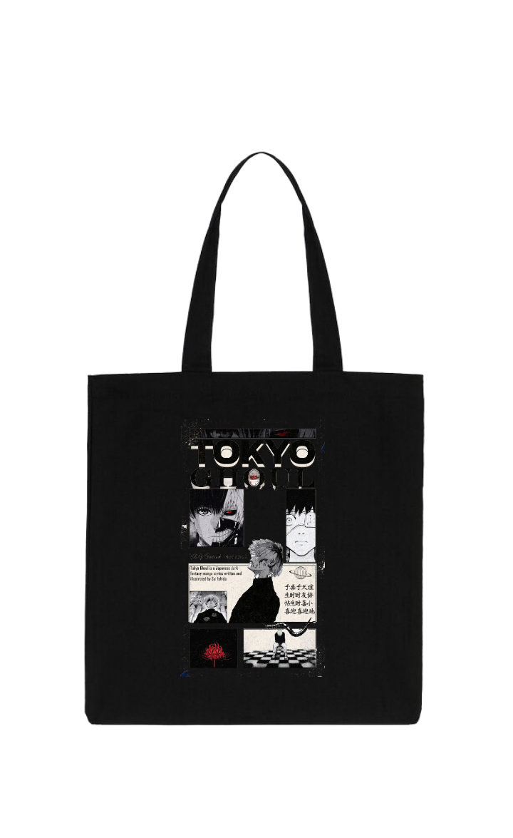 Tokyo ghoul tote bag Black 9