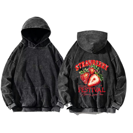 EST 1968 FESTIVAL Abeery gestire One Size hoodie Washed Back 9