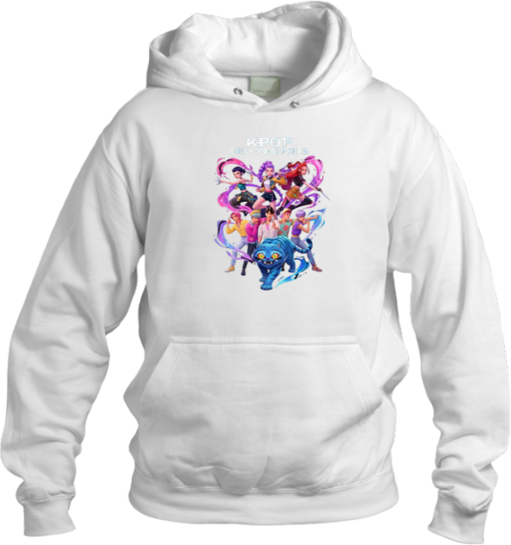 Hunterix kpop Oversize  Hoodie White 9