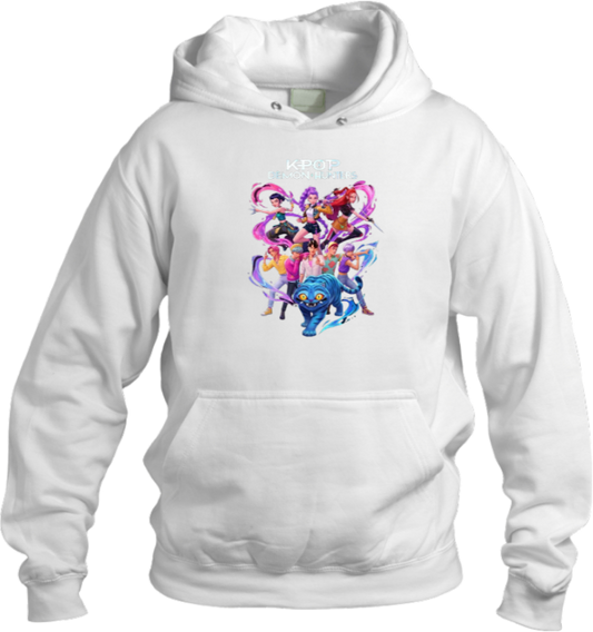 Hunterix kpop Oversize  Hoodie White 9