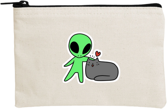 aliens wallet pencil case Beige 9