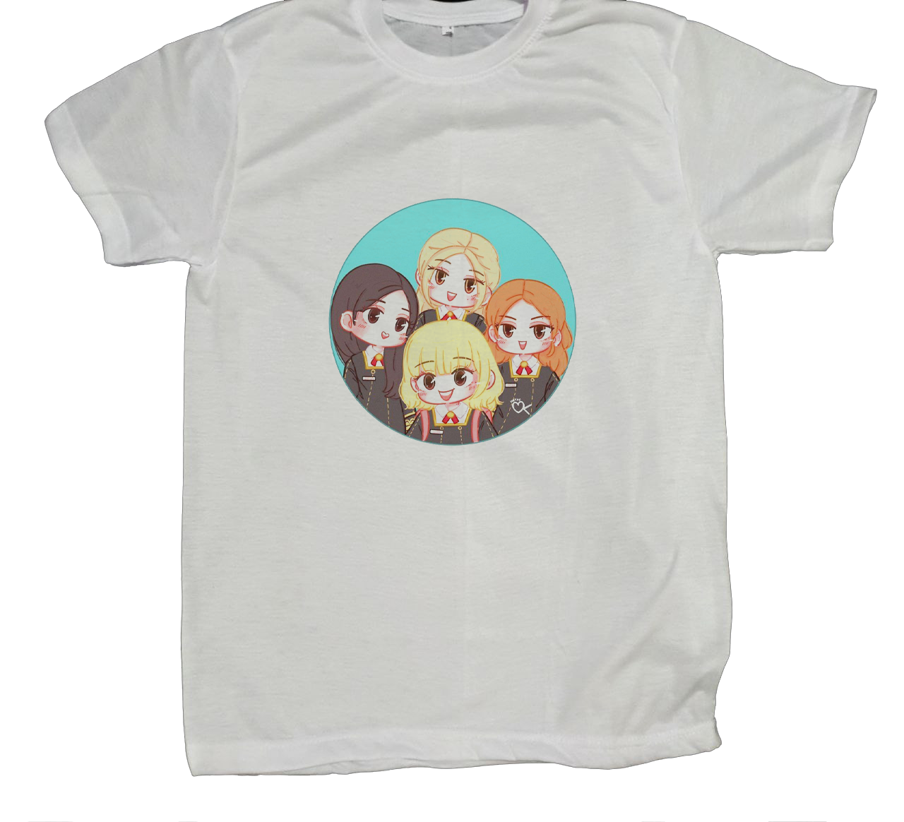 Black pink t- shirt fat White 8