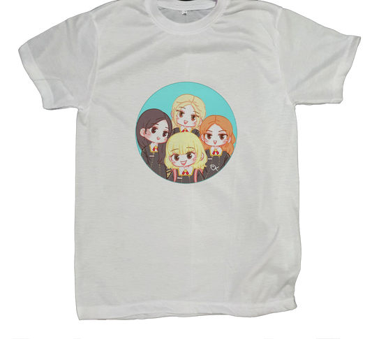 Black pink t- shirt fat White 8