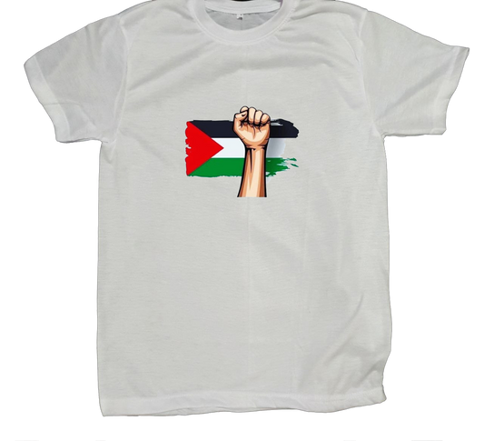 Palestine t- shirt fat White 8