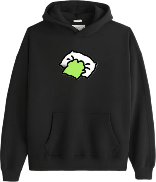 Frog Oversize Hoodie Black 9