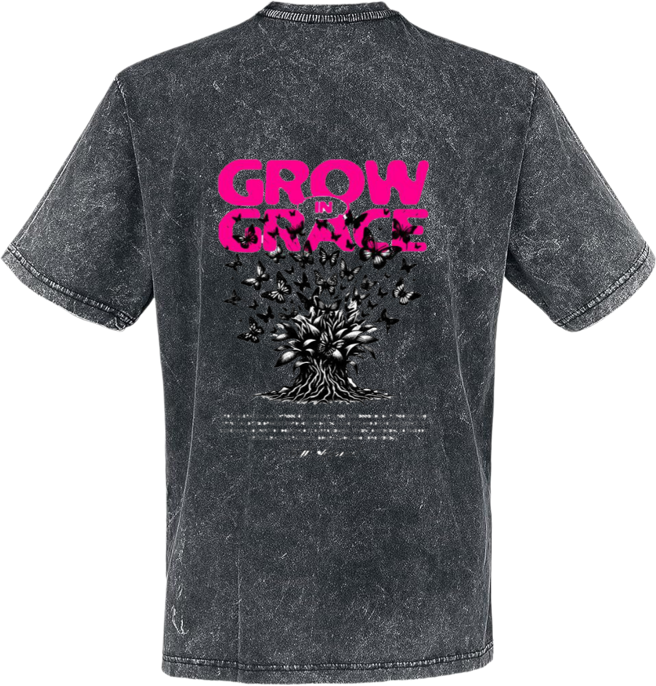GROW t- shirt Over Size Washed Back 29
