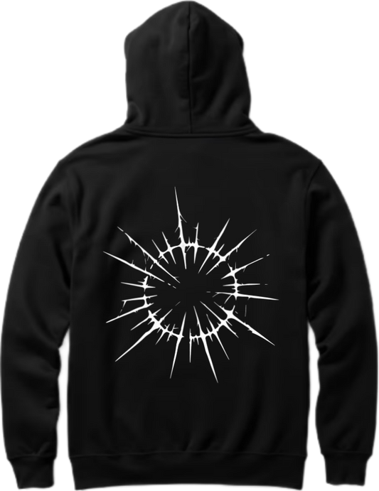 Goth Oversize Hoodie Black Back 9