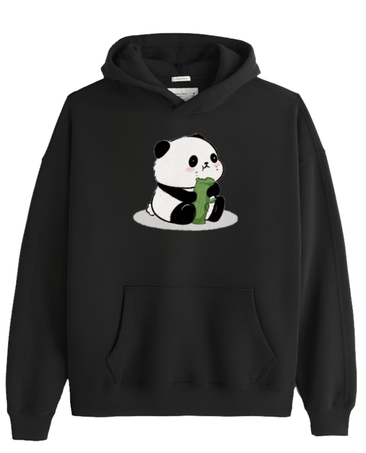 PANDA Oversize Hoodie Black 9