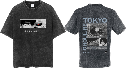 Tokyo ghoul t- shirt One Size Washed Back 9
